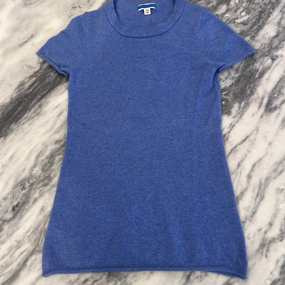 J. Crew Soft Blue Cashmere Sweater Tee